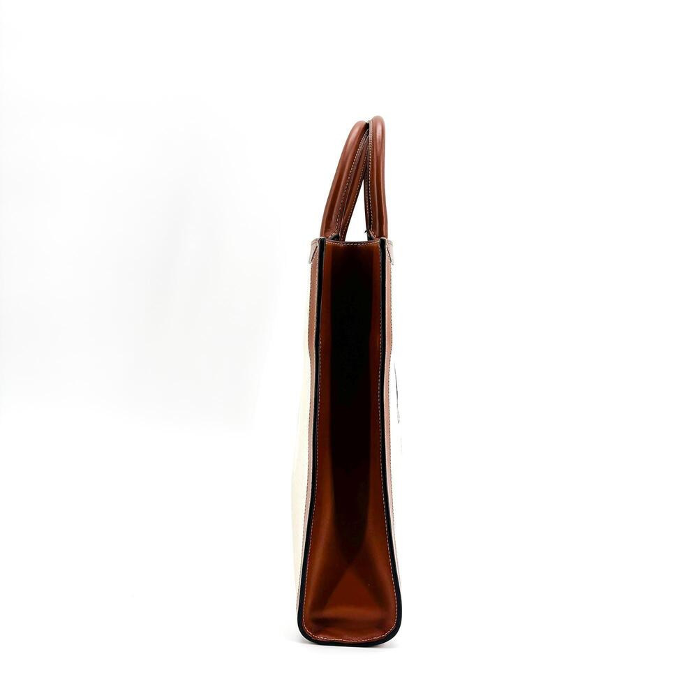 Celine Vertical Cabas Canvas with Leather Small - Picture 4 of 15